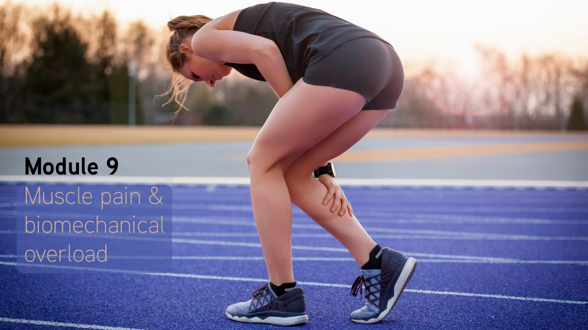 Muscle pain and biomechanical overload